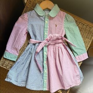 Ralph Lauren Kids' Striped Shirt Dress